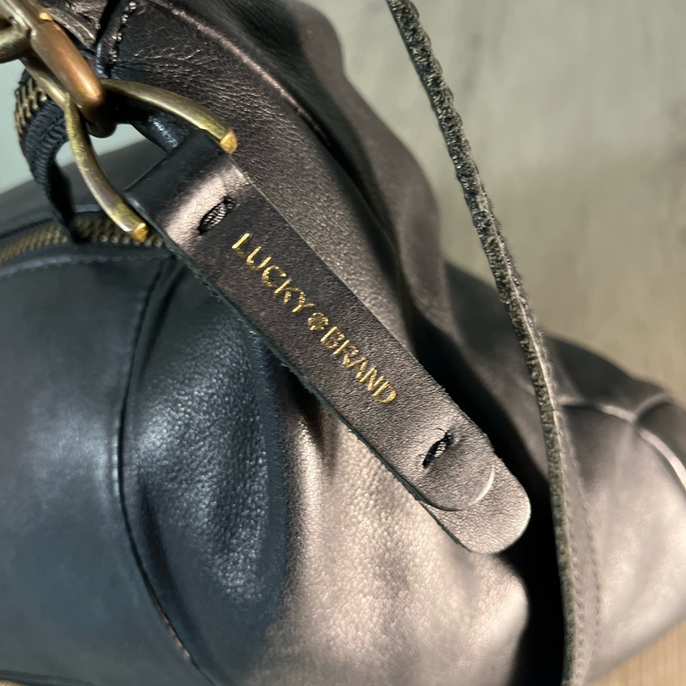 Lucky Brand Black Leather Tote - Picture 3 of 11